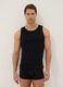 Black pure cotton vest regular fit_0