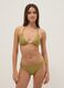 Green glitter-textured stretch triangle bikini top_1