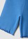 Blue ribbed stretch-cotton shorts for baby girls, regular fit_2
