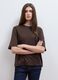 Brown boxy-fit T-shirt in a cotton&ndash;viscose blend_2