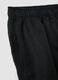 Black linen-viscose blend shorts with elasticated waist, regular fit_5