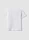 White pure cotton children's T-shirt regular fit with prints_1