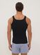 Black pure organic cotton ribbed vest_3