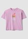 Regular fit pink pure cotton T-shirt with Patrick Star print_4