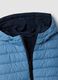 Reversible ultralight hooded zip jacket in light blue for boys_2
