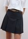 Grey stretch viscose mini skirt with belt_3