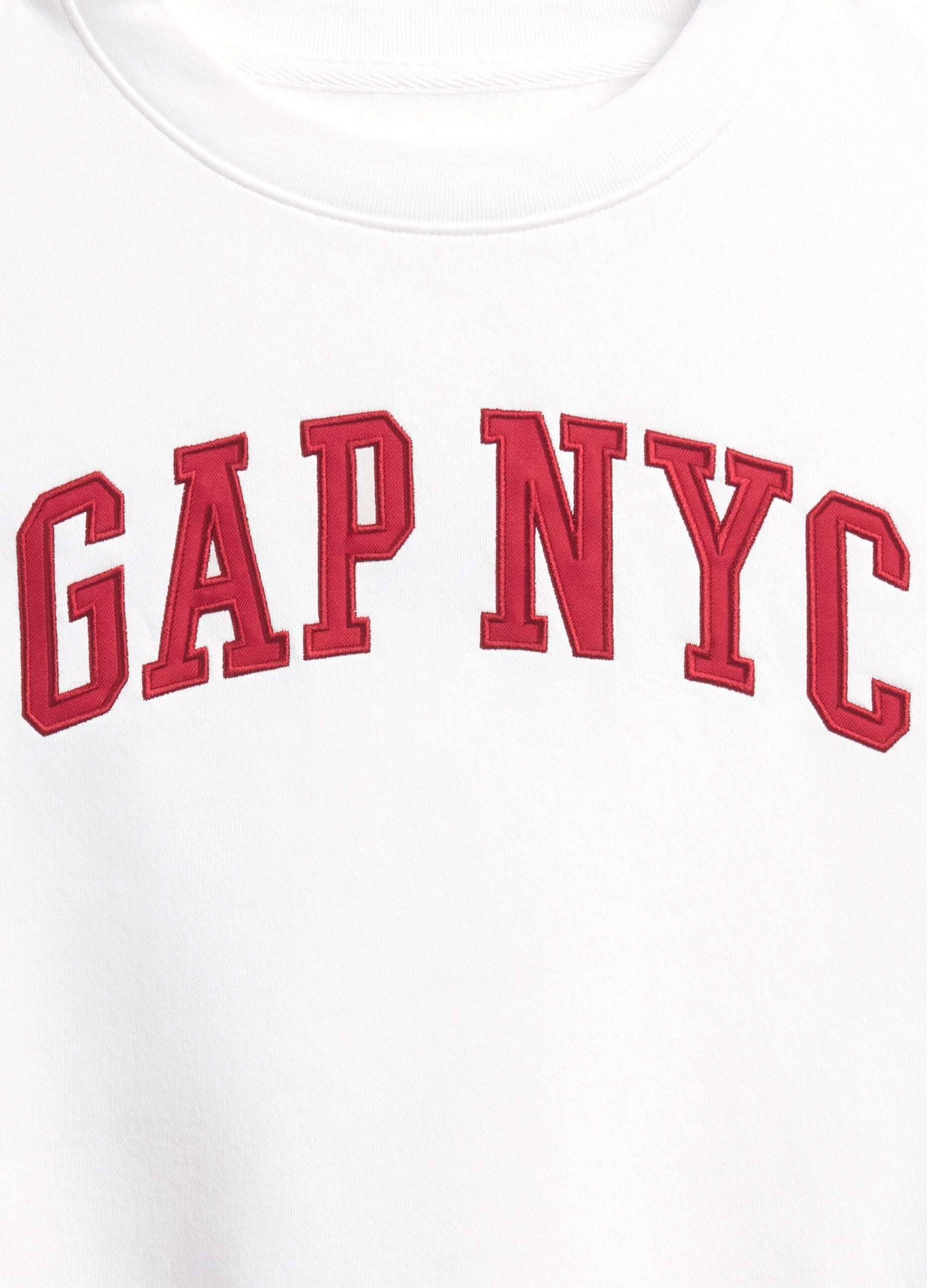 White Sweatshirt with GAP NYC Logo