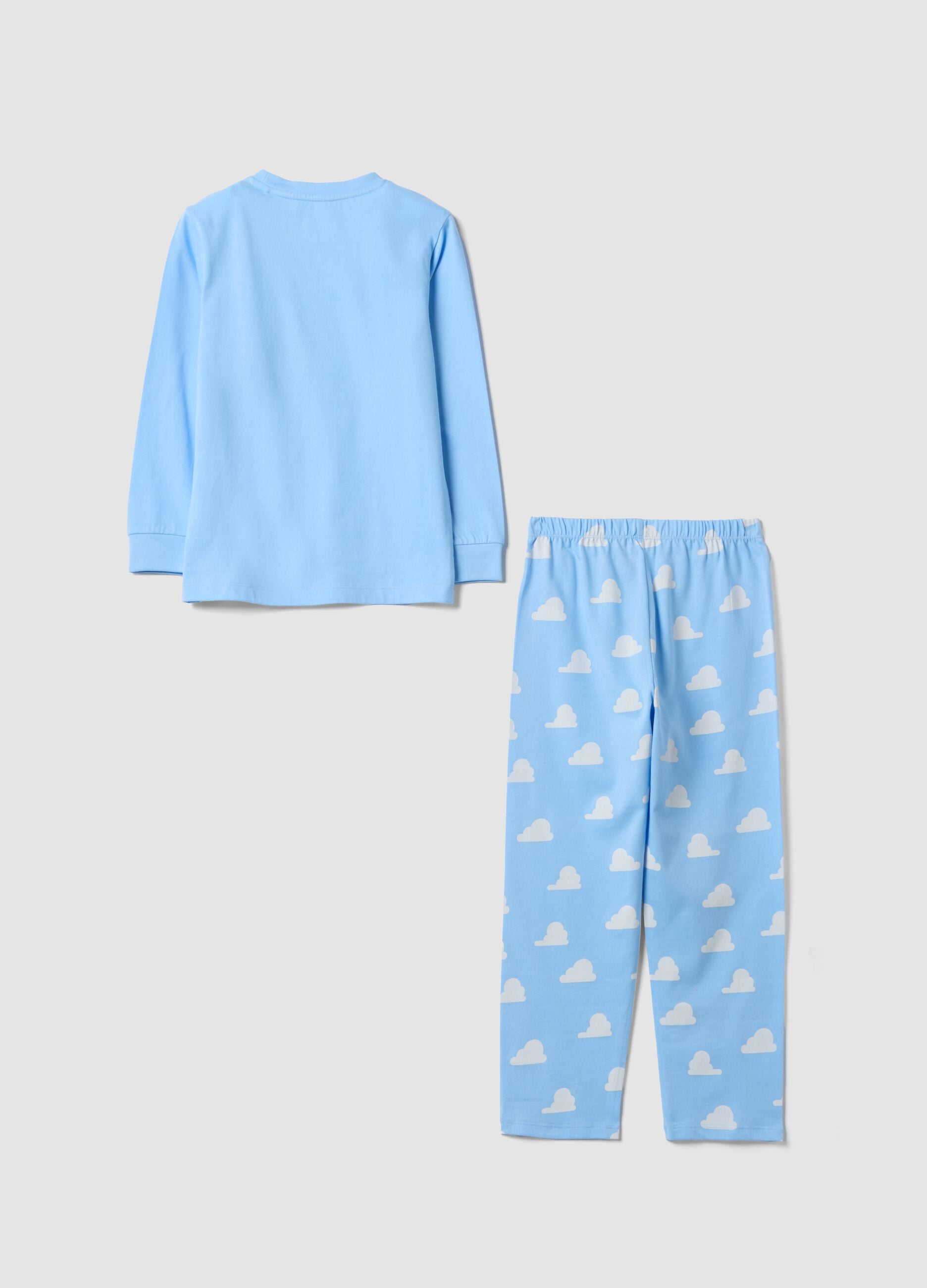 Light Blue Toy Story Print Organic Cotton Pyjamas