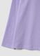 Purple organic cotton crew-neck T-shirt for girls_3