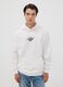 White pure cotton hoodie with Mario Kart print_2