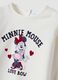 White organic stretch cotton T-shirt with Minnie print_2