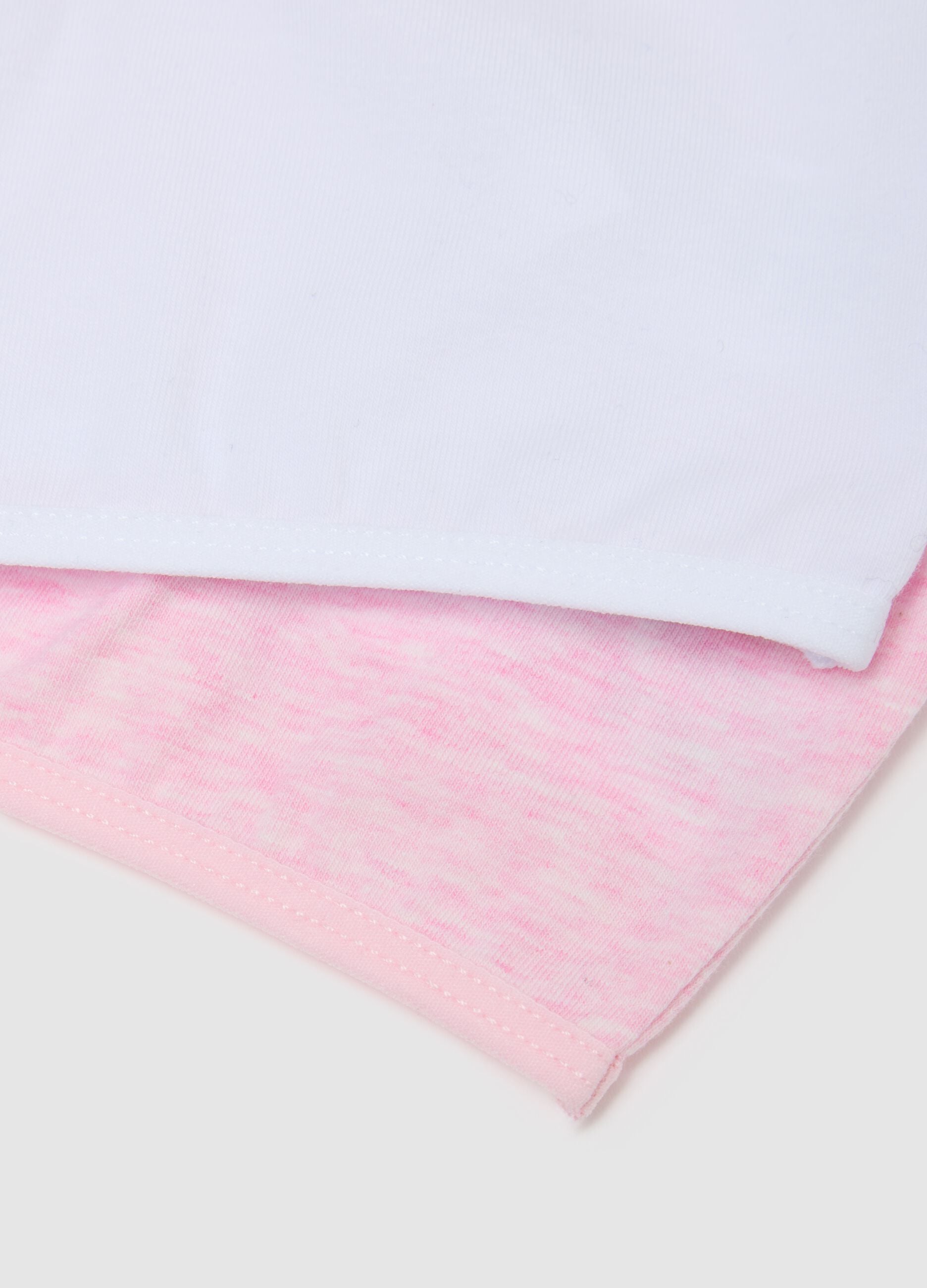 Multicolour stretch cotton comfortable bras twin pack for girls