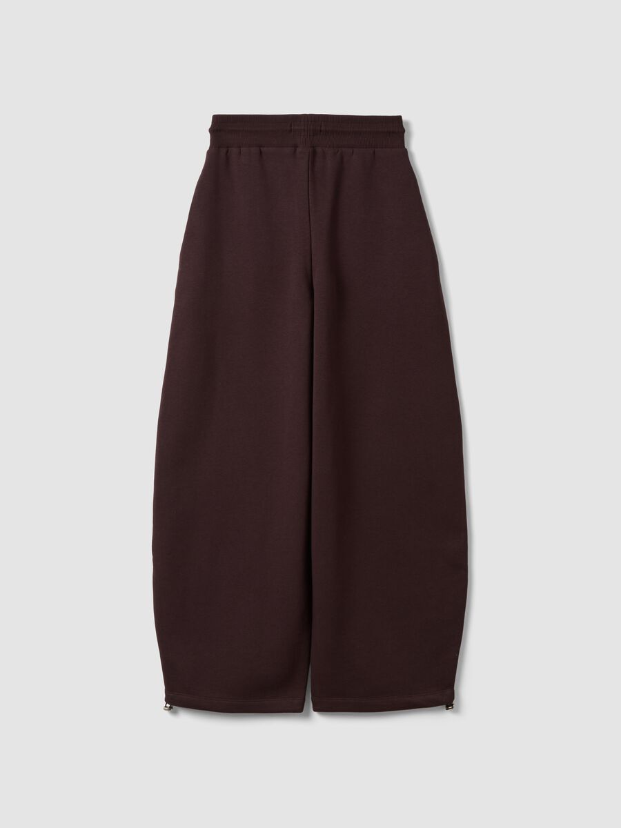 Purple cotton-blend baggy-fit jogger trousers_2
