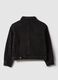 Girl's pure cotton black jacket regular fit_4