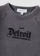 Grey fitted ribbed stretch cotton T-shirt with Detroit lettering_6