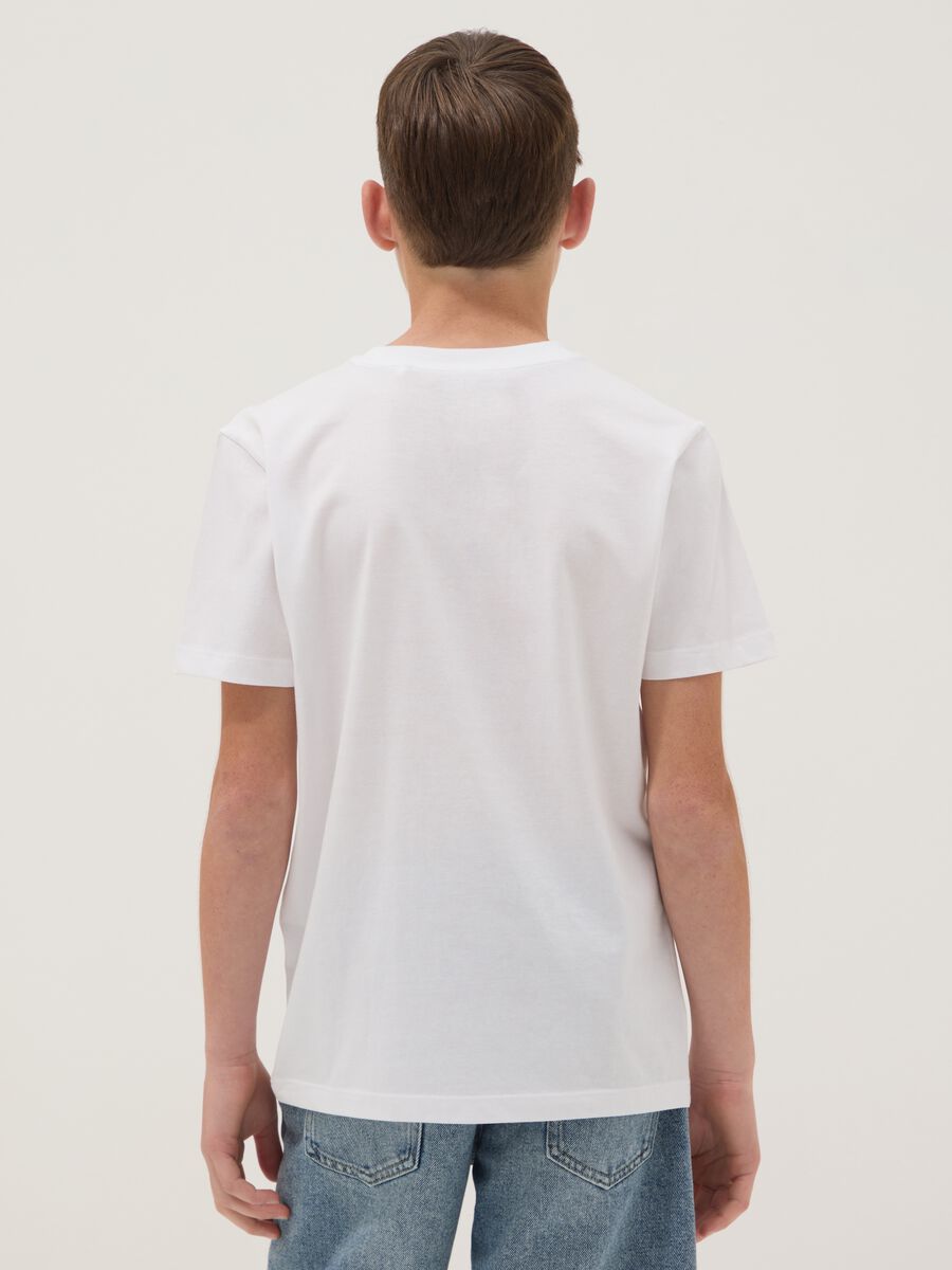 White short-sleeved organic cotton T-shirt_1