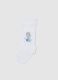 White Stretch Tights for Girls with Frozen Designs_0