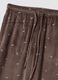 Brown stretch-fabric pyjama trousers_1