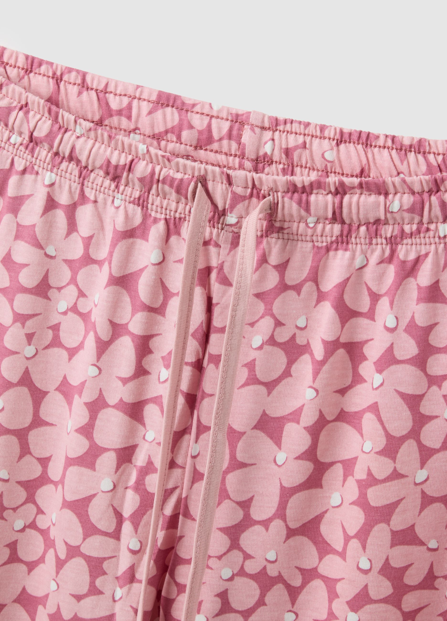 Multicolour Floral Pyjamas in Pure Cotton Regular Fit