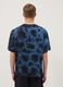 Blue short-sleeve pure cotton T-shirt_3