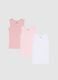 Newborn Multicolour Vest Tripack in Pure Cotton_0