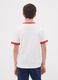 White pure organic cotton T-shirt with print, relaxed fit, for boys_2