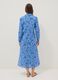 Long blue organic cotton kaftan_3