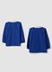 2-pack of blue school aprons with zip and white collar for boys_1