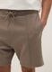Grey cotton-blend shorts with drawstring, regular fit_3