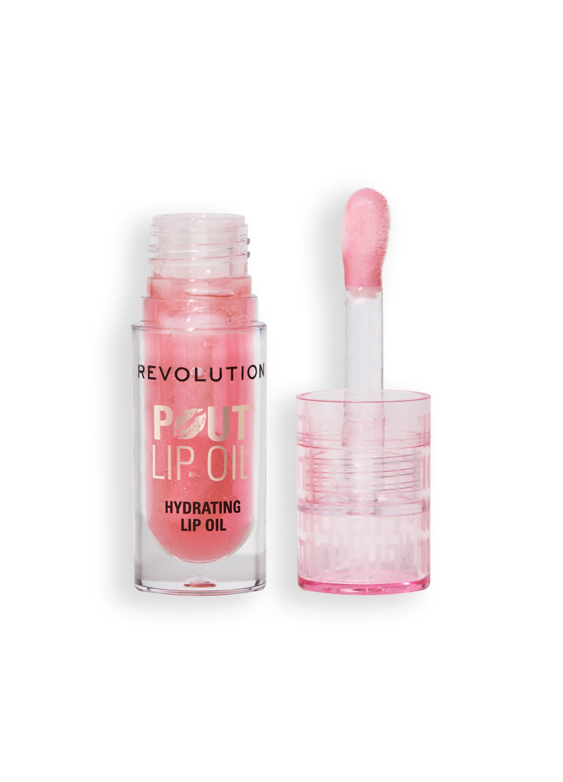 Revolution Pout Lip Oil Glam Pink Shimmer