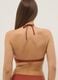 Orange stretch bikini top with removable padding_2