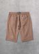 100% Linen Shorts in Mocha_7