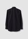 Black slim-fit shirt with classic collar, easy-iron_5