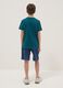 Multicoloured pure cotton regular-fit T-shirt and shorts set for boys_1
