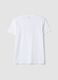 White pure cotton T-shirt with print_2