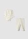 White organic cotton and stretch lyocell set with koala prints_0