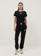 Multicolour striped cotton blend jogger trousers, regular fit with logo_0
