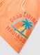 Orange boys&rsquo; swim shorts with tropical print_2