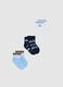 Newborn's multicolour cotton mix sock tripack with car prints_0