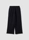 Black pure cotton joggers with elasticated waistband, oversized fit_6