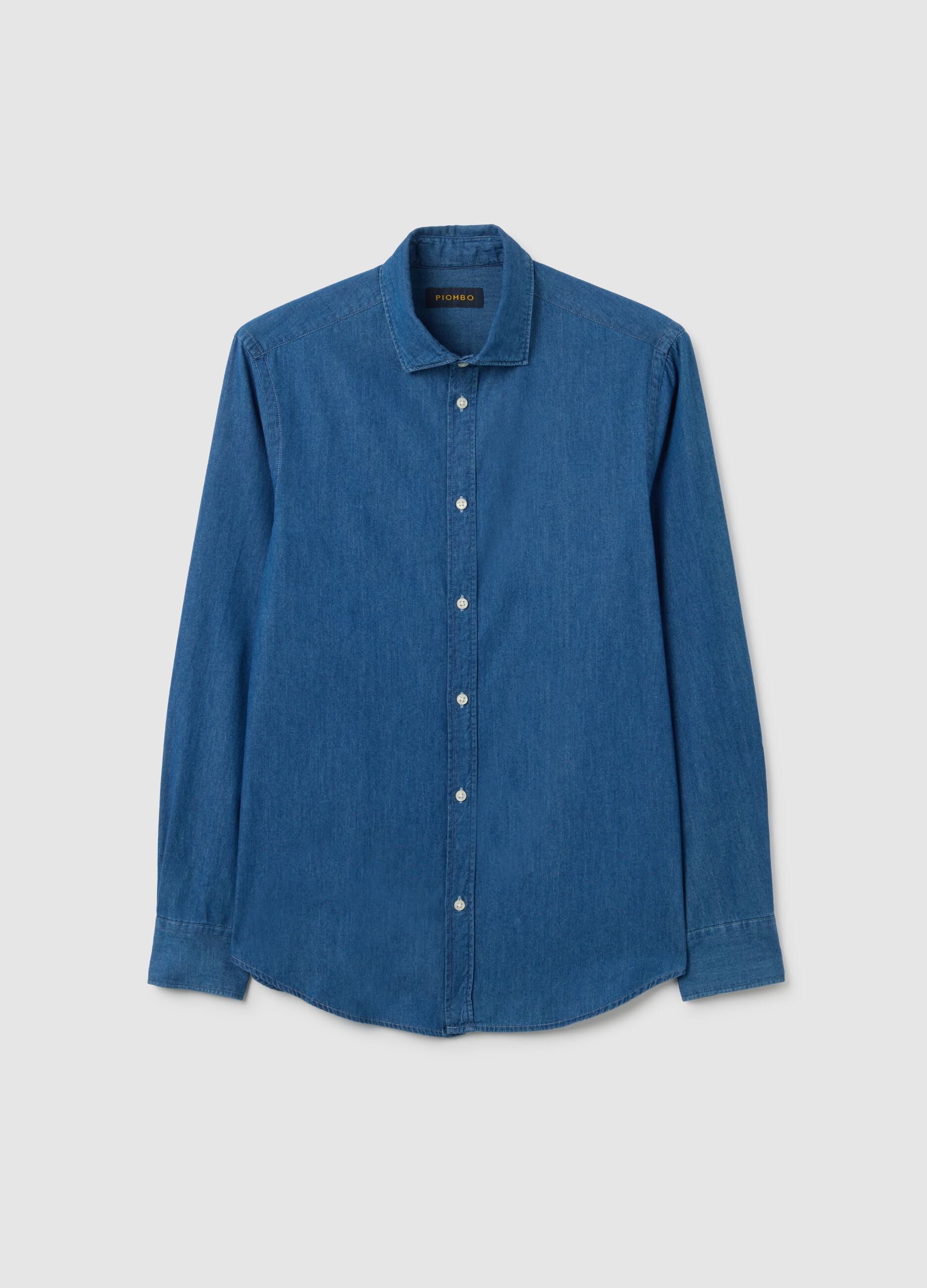 Regular-fit shirt in denim