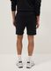 Black cotton-blend regular-fit shorts with drawstring_2