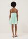 Green pure cotton mini dress with thin straps_1