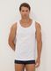 Three-pack of white organic cotton vests_0