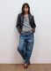 Blue stretch cotton balloon-fit jeans_0