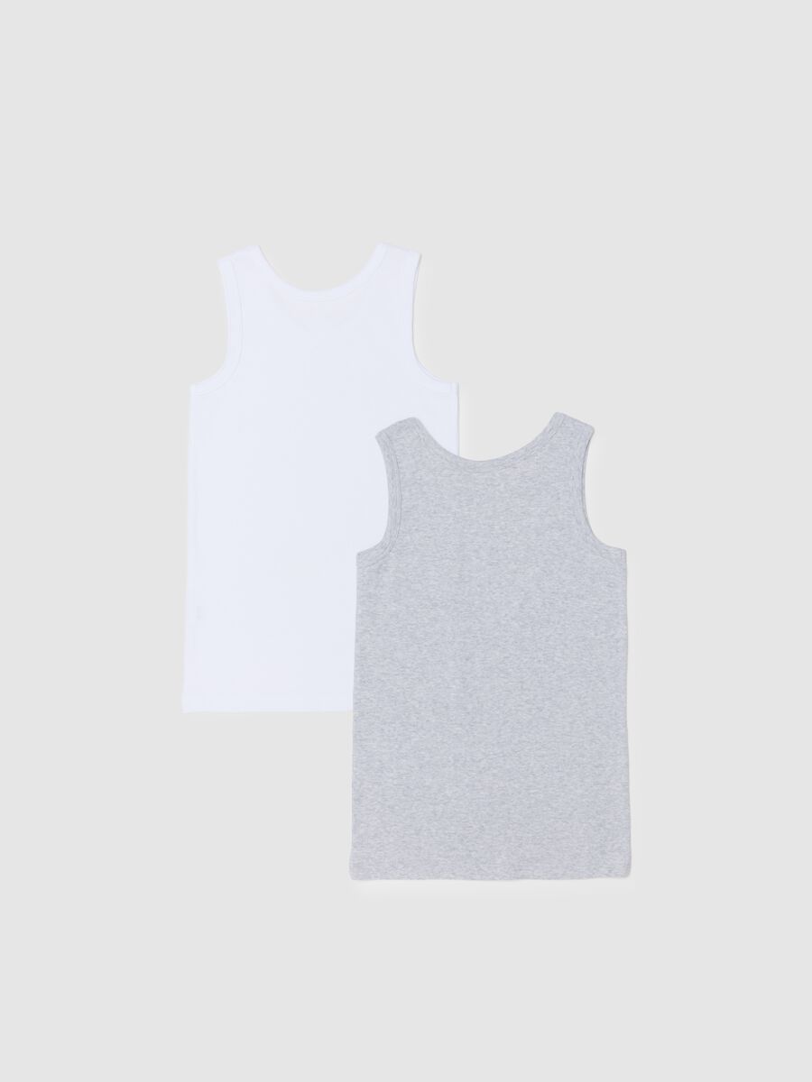Bipack canotte multicolor da ragazzo in puro cotone regular fit_1