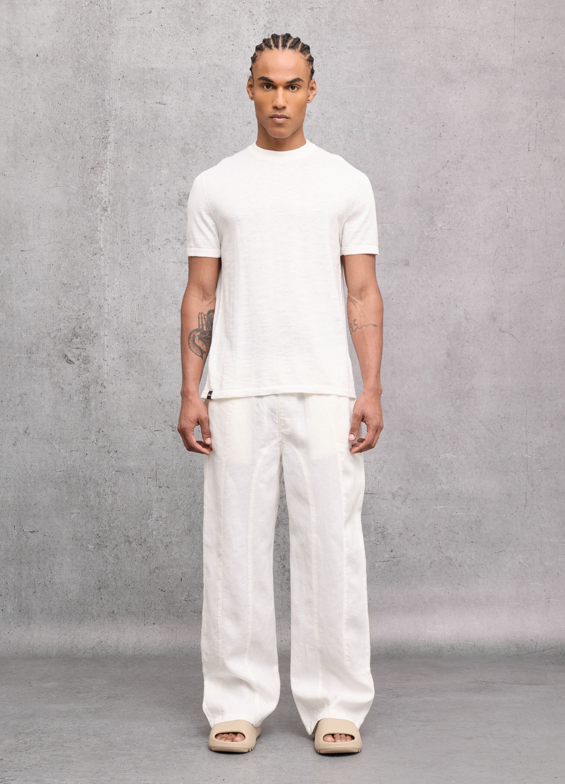 White Knit T-Shirt