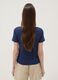 Blue pure cotton short-sleeve T-shirt_3