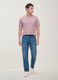 Purple mercerised pure cotton regular-fit crew-neck T-shirt_1
