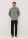 Grey organic cotton pyjamas with long-sleeved top_0